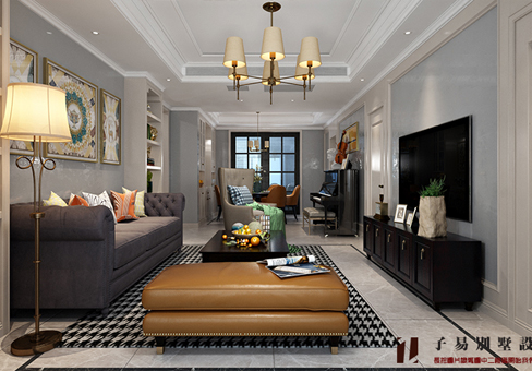 青島簡美效果圖_市北海德公學(xué)120平裝修設(shè)計風(fēng)格/報價