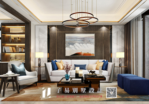 青島新中式效果圖_即墨天泰藍山別墅裝修設(shè)計風(fēng)格/報價